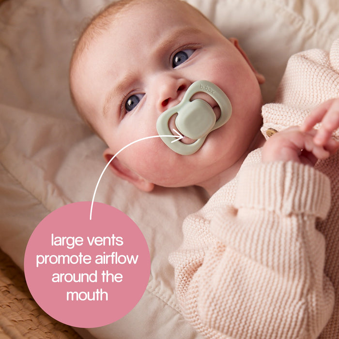 pacifier twin pack - forest + sage (silicone only)