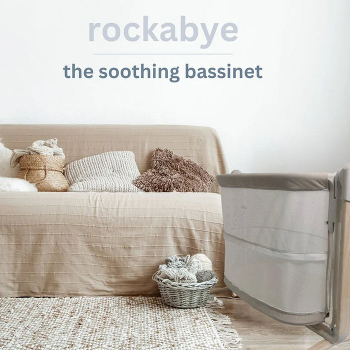 BabyStudio Rockabye - The Soothing Bassinet (Mattress Included)