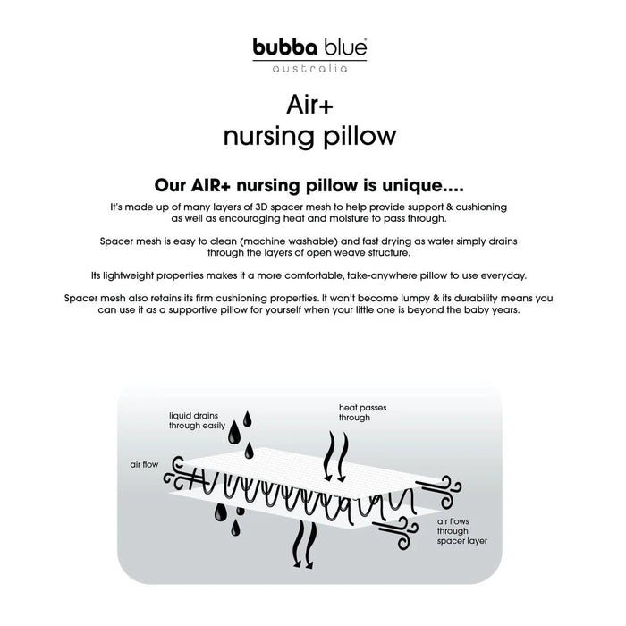 Bubba Blue Nordic Air+ Nursing Pillow