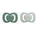 pacifier twin pack - forest + sage (silicone only)