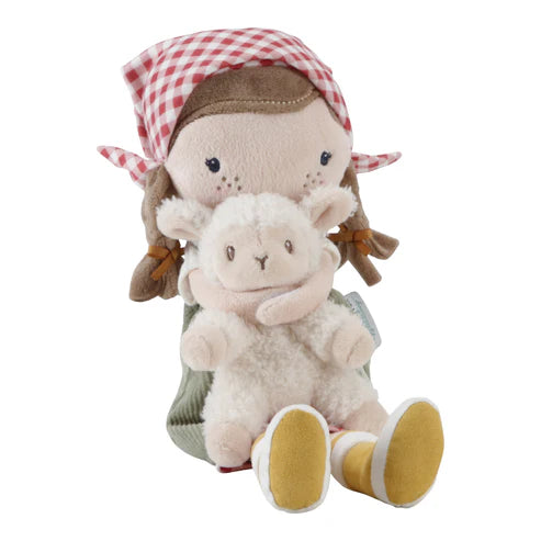 Little Dutch Cuddle Doll Farmer Rosa with Sheep 35cm