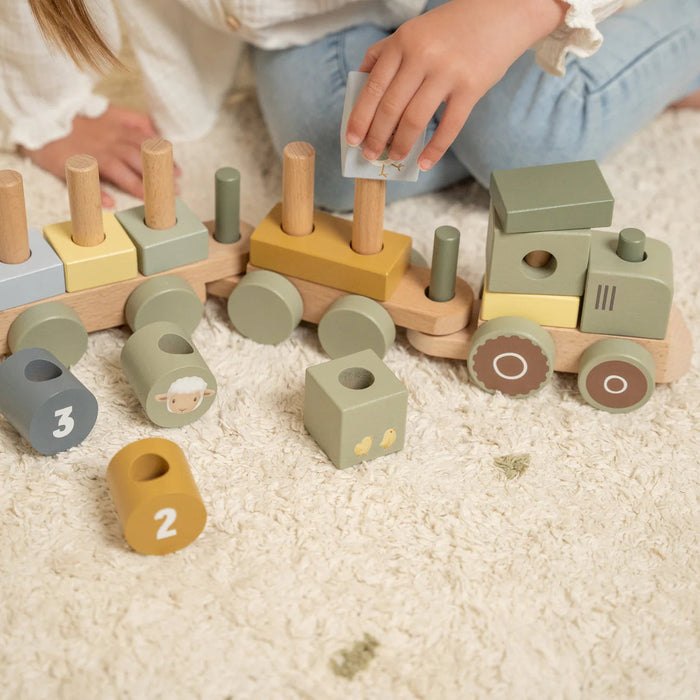 Little Dutch Little Farm Stacking Train Tractor