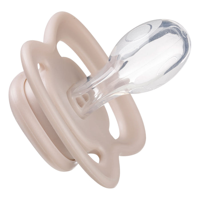 pacifier twin pack - vanilla + blush (silicone only)