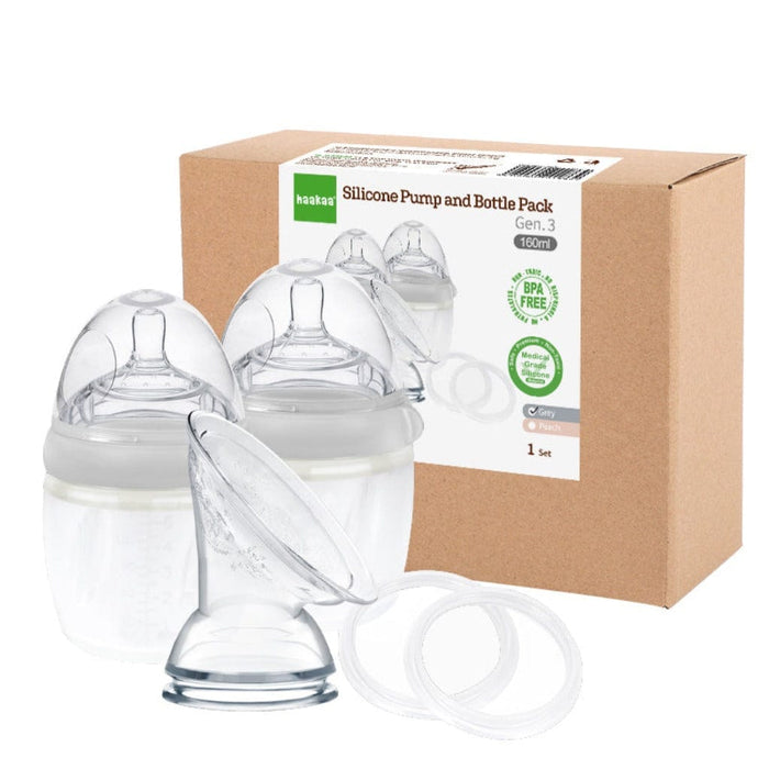 Haakaa Generation 3 Silicone Pump and Bottle Pack