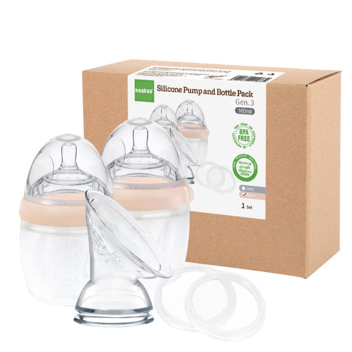 Haakaa Generation 3 Silicone Pump and Bottle Pack